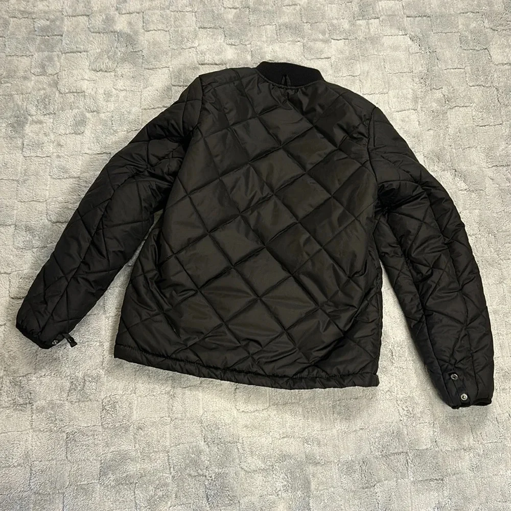 Gerry Youth Black Quilted Zip-Up Lightweight Puffer Ski Jacket / Size L 14-16